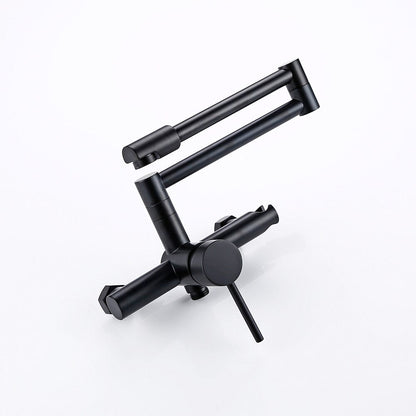 Adjustable Stainless Steel Kitchen Faucet with Spray Nozzle