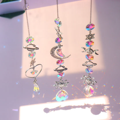 Sparkling Crystal Wind Chime Sun Catcher Decoration