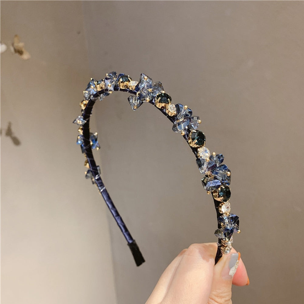 Glamorous Glitter Crystal Hair Headband - Fesara