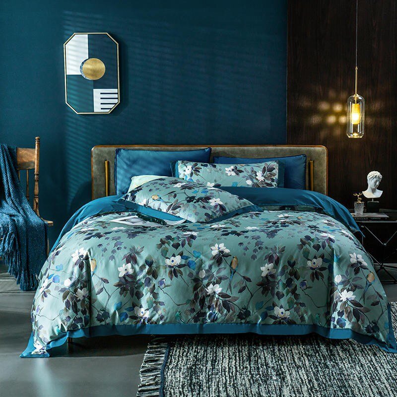 Soft Floral Cotton Bed Sheet Set - Fesara