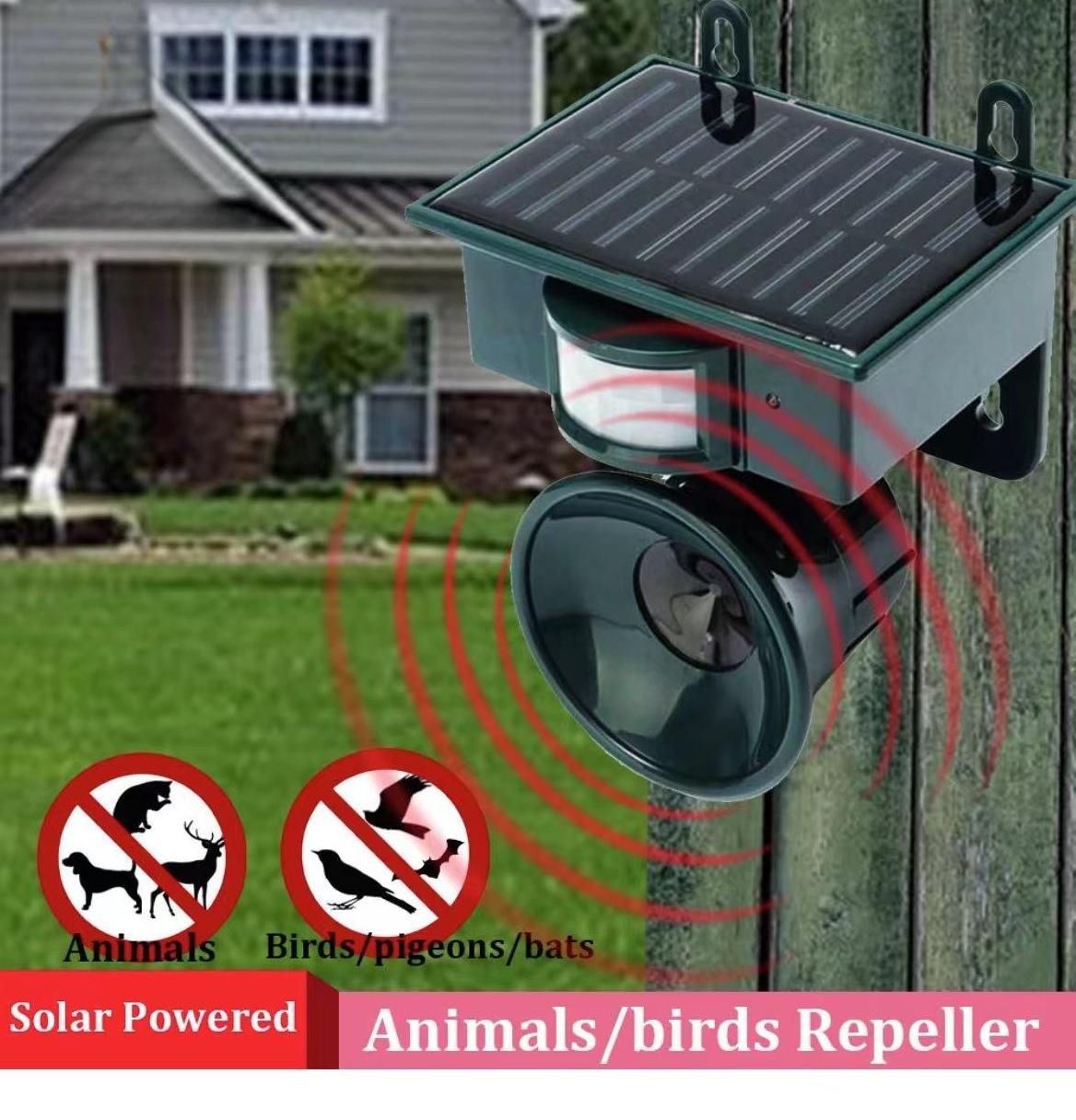 Outdoor Solar Bird Repellent with Motion Sensor