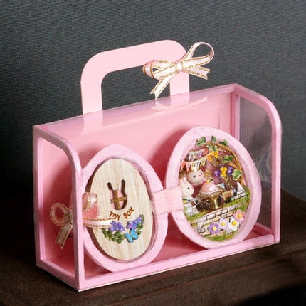 Small Handcrafted Wooden Doll House Miniature - Fesara