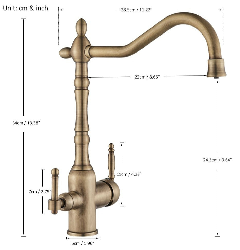 Classic Kitchen Faucet - Elegant Stylish Design