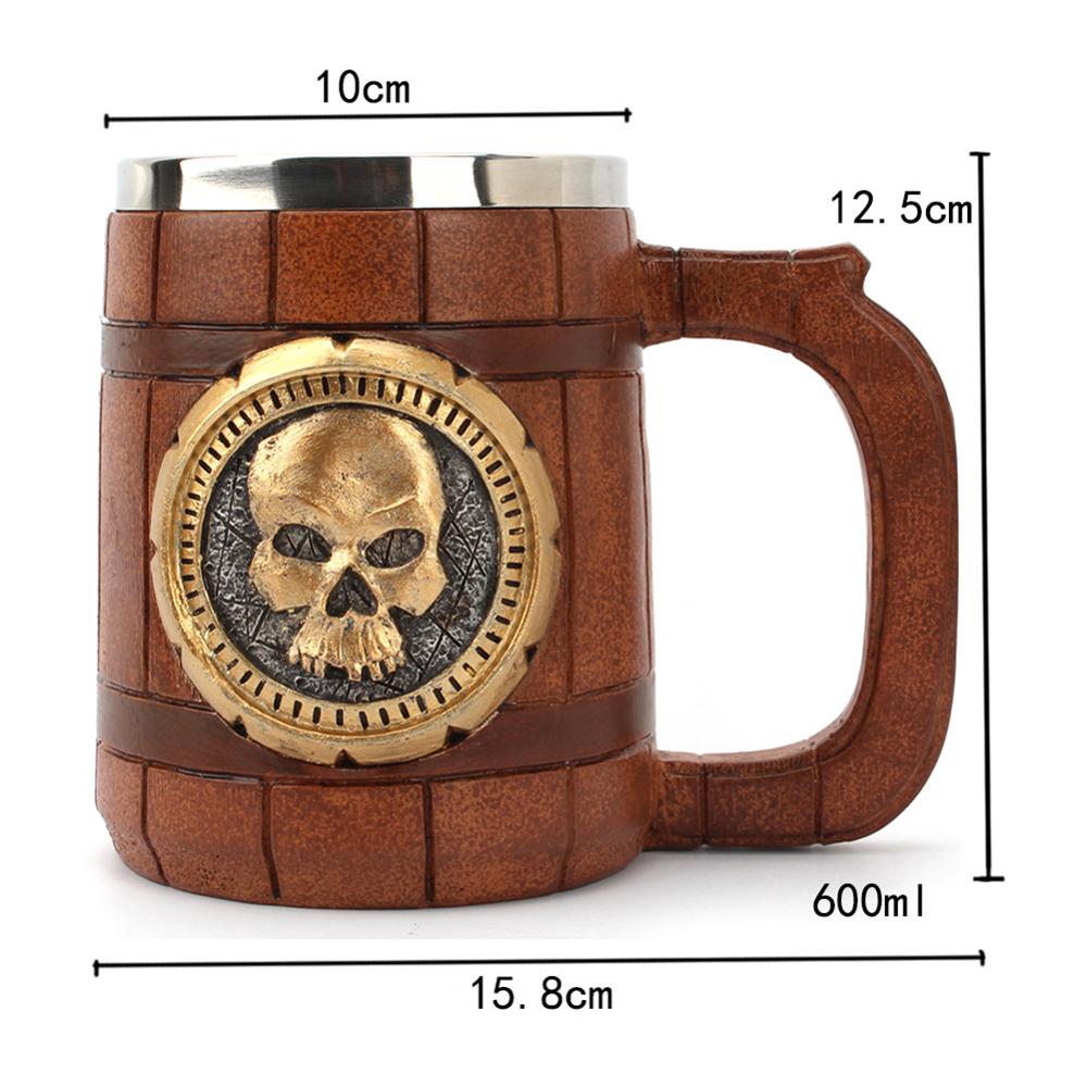 Vintage Style Wooden Metal Coffee Mug - Fesara