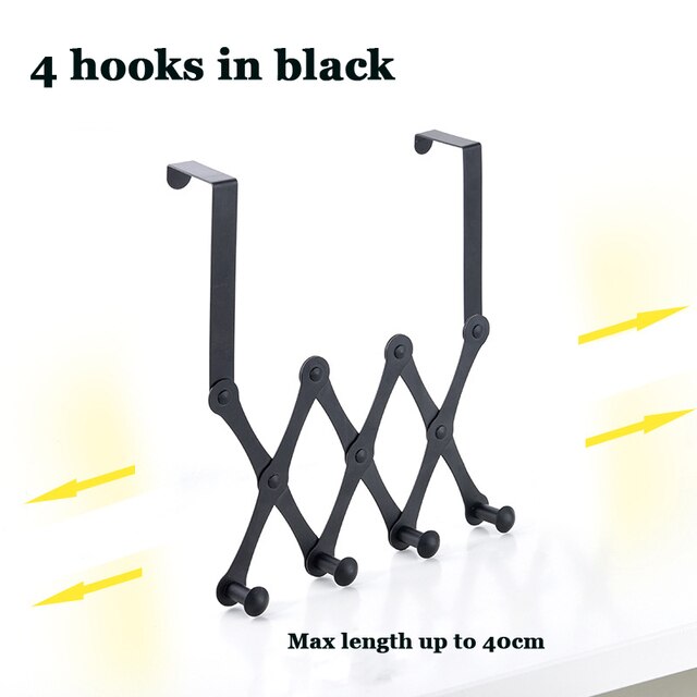 Space Saving Over Door Closet Hook Rack