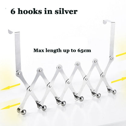 Space Saving Over Door Closet Hook Rack