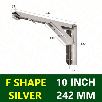 Space-Saving Foldable Wall Shelf Bracket