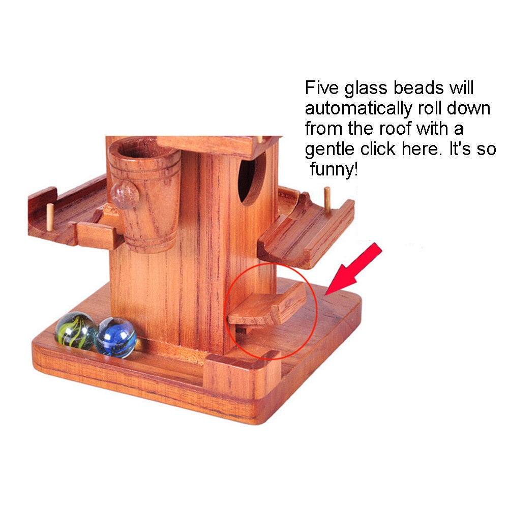 Fun Wooden Puzzle Ball Maze Game