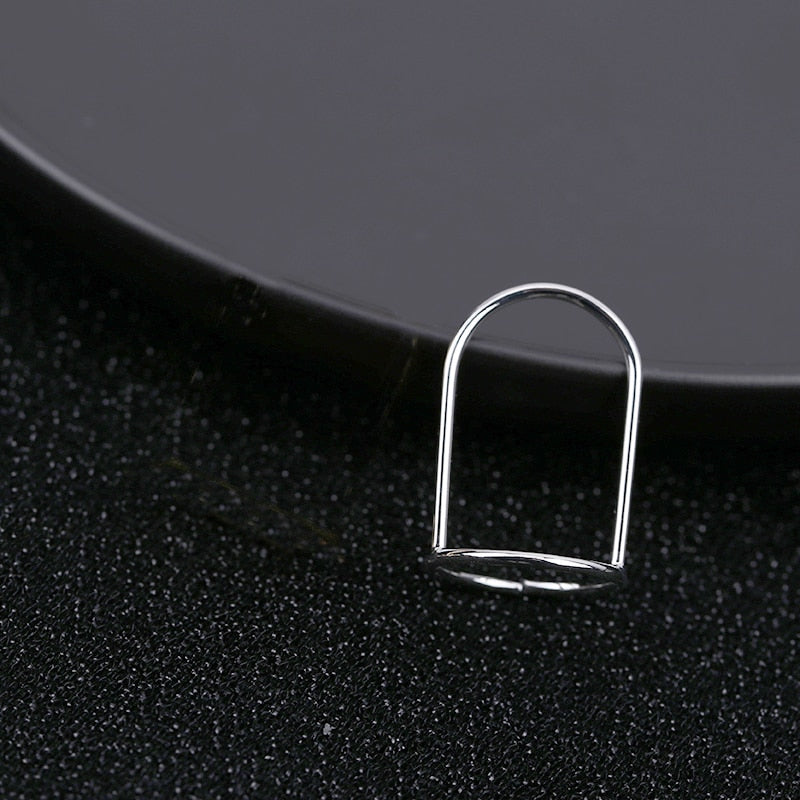 Edgy Metal Stacking Nail Rings
