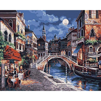 Colorful Cityscape Paint by Numbers Kit