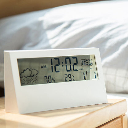 Clear Glass Modern Digital Table Clock