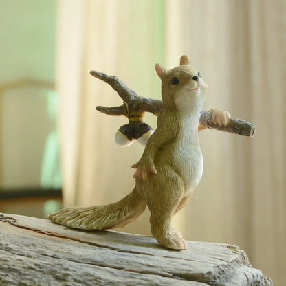 Adorable Squirrel Figurine with Love Heart