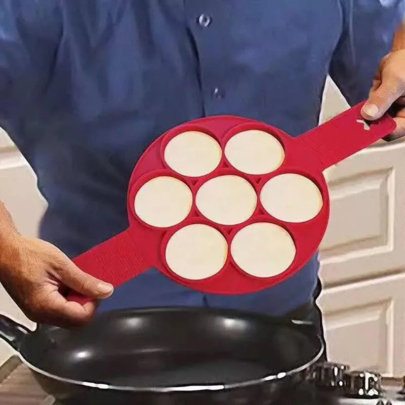 Non-Stick Silicone Pancake Maker - Easy Breakfast Molds