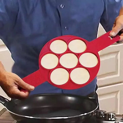 Non-Stick Silicone Pancake Maker - Easy Breakfast Molds