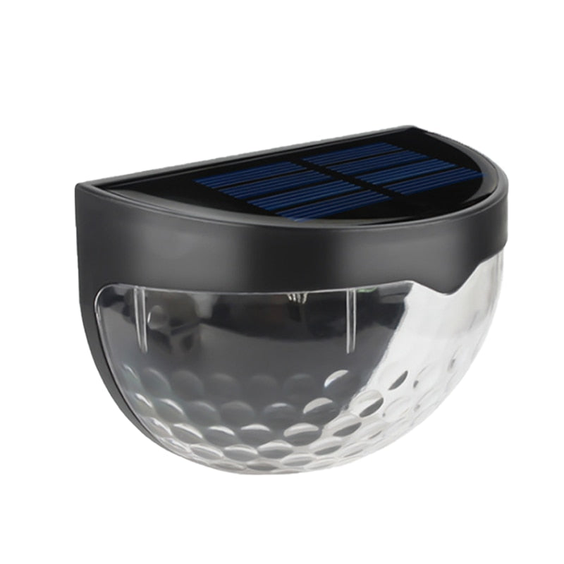 Black Outdoor Solar Wall Light with Modern Glow