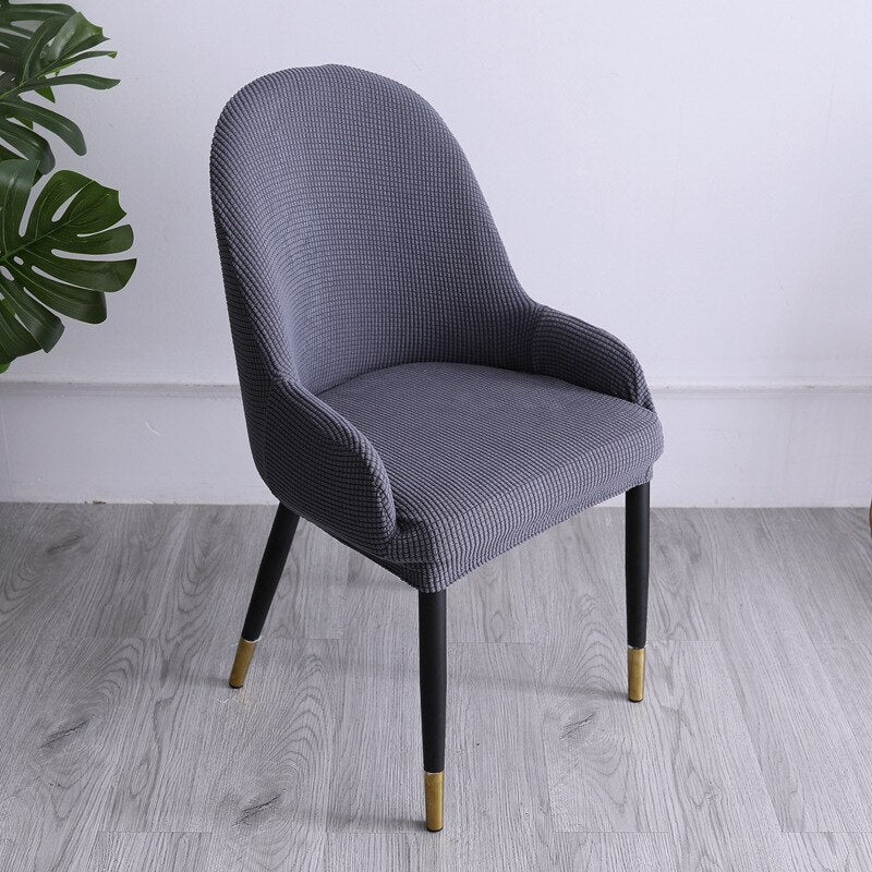 Stretchy Snug Fit Curved Chair Slipcover
