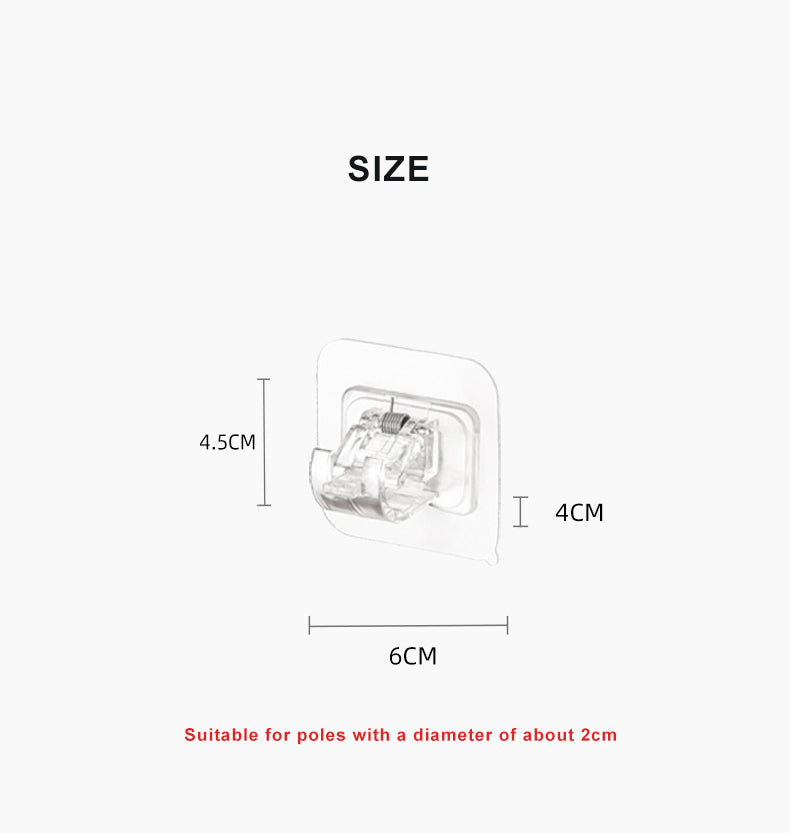 Easy Stick Curtain Rod Bracket