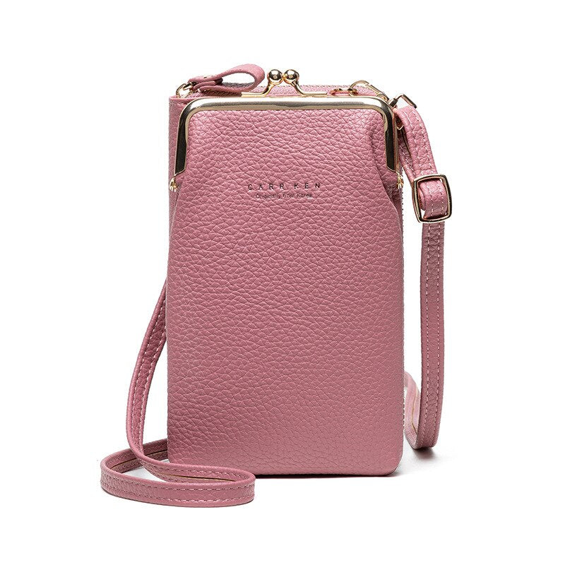 Practical Small Crossbody Leather Handbag - Fesara