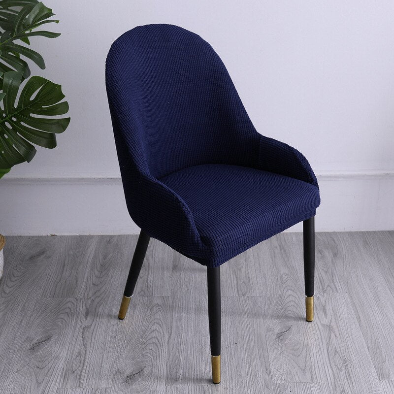 Stretchy Snug Fit Curved Chair Slipcover