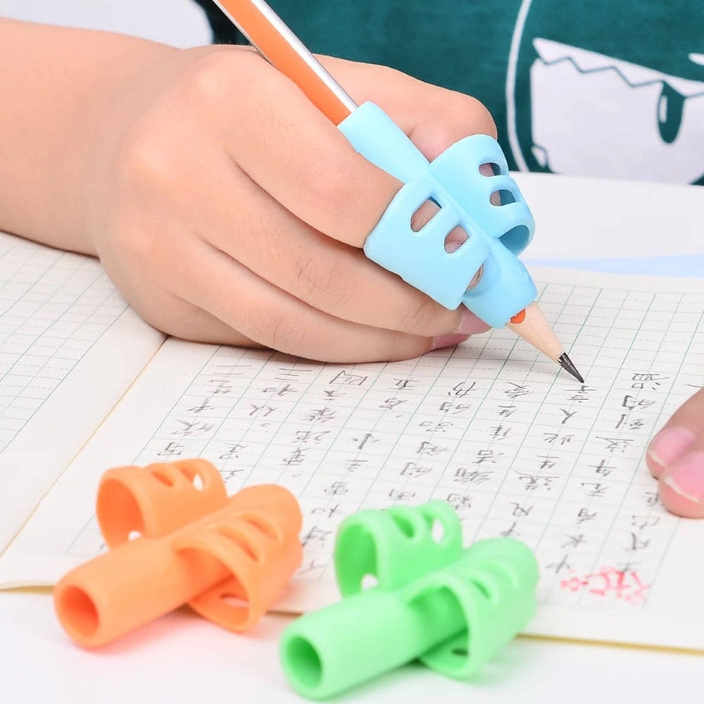 Colorful Kids Pencil Holder Finger Guide