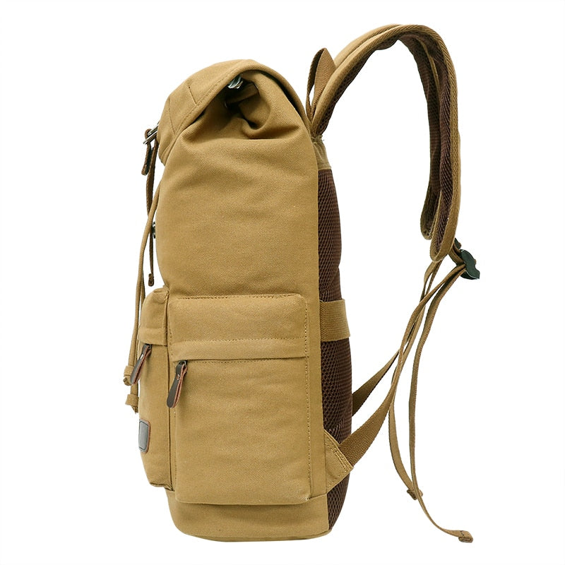 Spacious Canvas Hiking Travel Backpack
