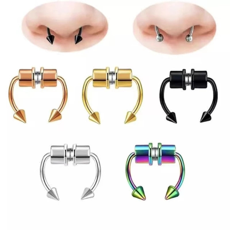 Strong Magnetic Stainless Nose Ring