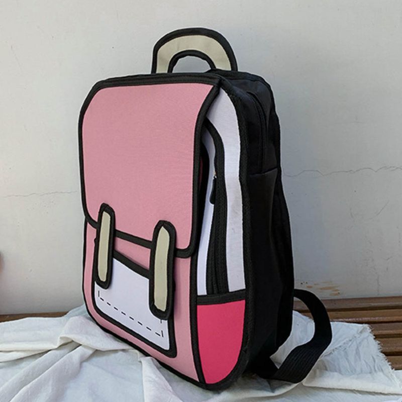 Fun 2D Cartoon School Backpack