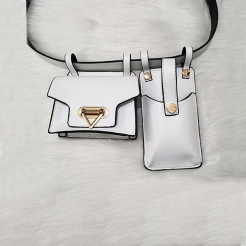Practical Leather Crossbody Phone Bag with Multiple Compartments - Fesara