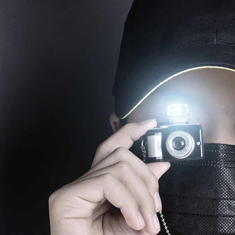 Retro Camera Pendant Torch Necklace