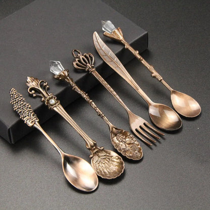 Antique Style Engraved Teaspoon - Elegant Tableware