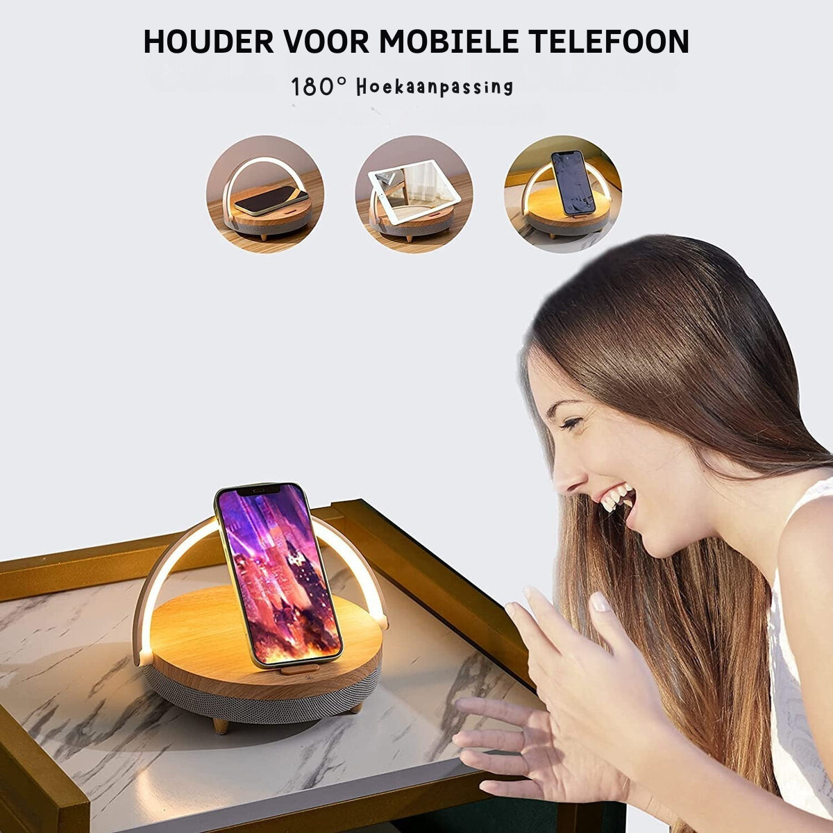 Multifunctional LED Desk Lamp with Speaker and Charger