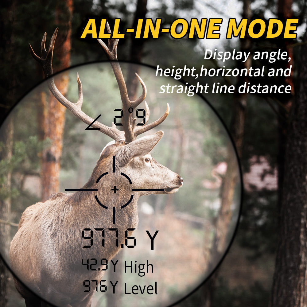Compact Laser Distance Meter 1000m Waterproof Outdoor Ranger