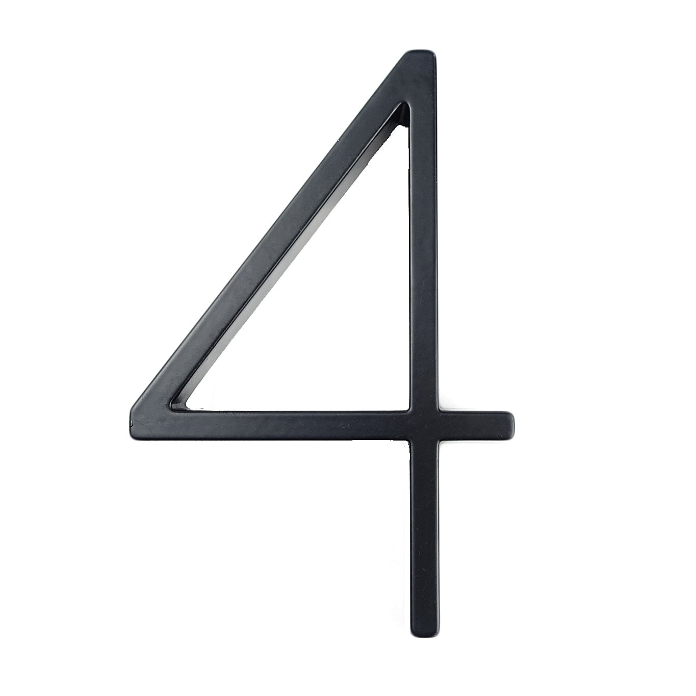 Big Silver Metal House Number Plate