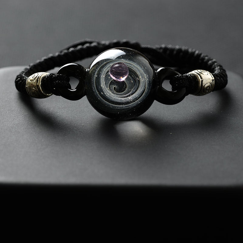 Colorful Galaxy Beaded Wrist Bracelet