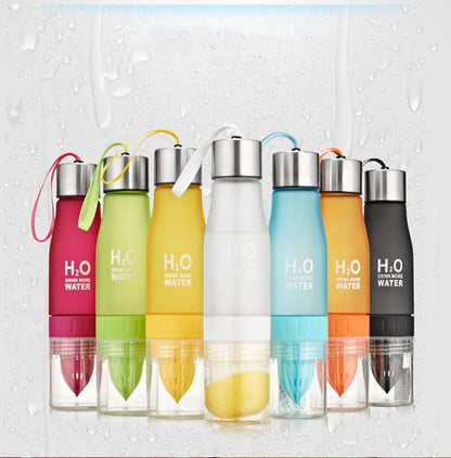 Flavor Infusion Water Bottle with Fruit Strainer