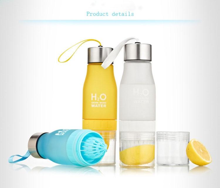 Flavor Infusion Water Bottle with Fruit Strainer