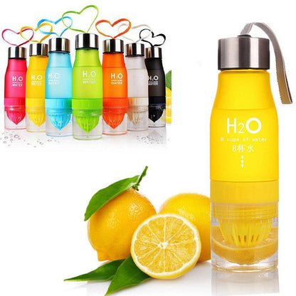 Flavor Infusion Water Bottle with Fruit Strainer