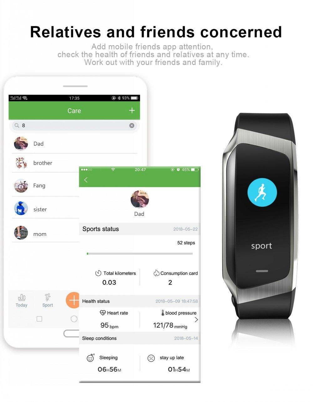 Accurate Fitness Tracker Smartwatch Heart Monitor Waterproof Sport Watch