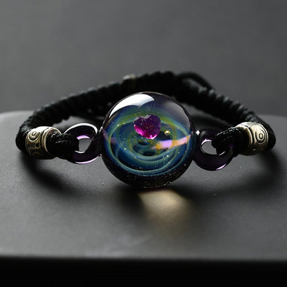 Colorful Galaxy Beaded Wrist Bracelet