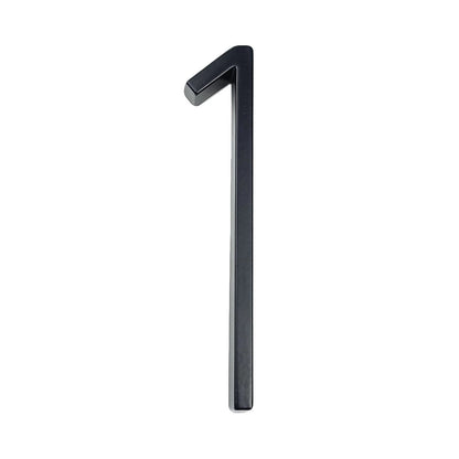 Big Silver Metal House Number Plate