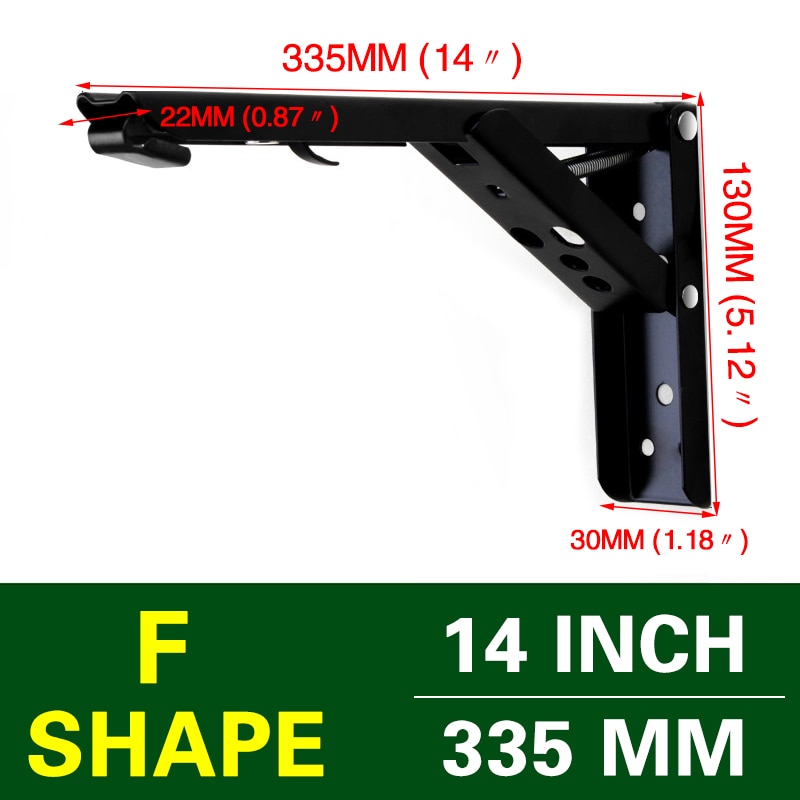 Space-Saving Foldable Wall Shelf Bracket