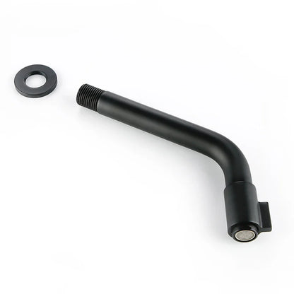 Sleek Black Wall Mount Faucet for Modern Kitchen Bath