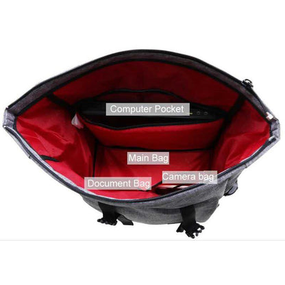 Waterproof Camera Travel Backpack With USB Charger Port