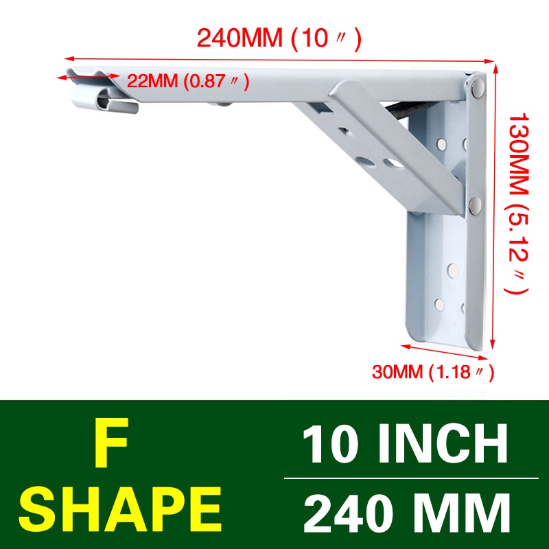 Space-Saving Foldable Wall Shelf Bracket