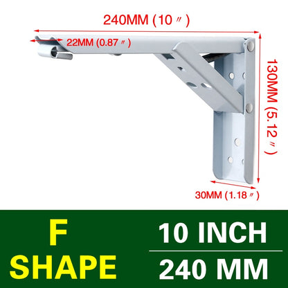 Space-Saving Foldable Wall Shelf Bracket