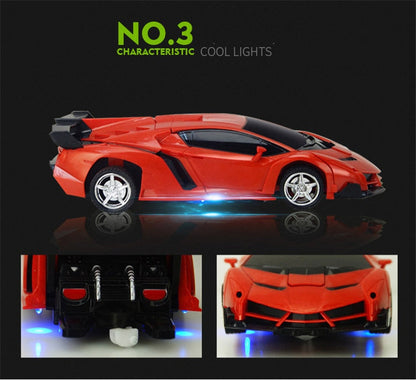Turbo 2-in-1 Remote Control Transforming Car Toy