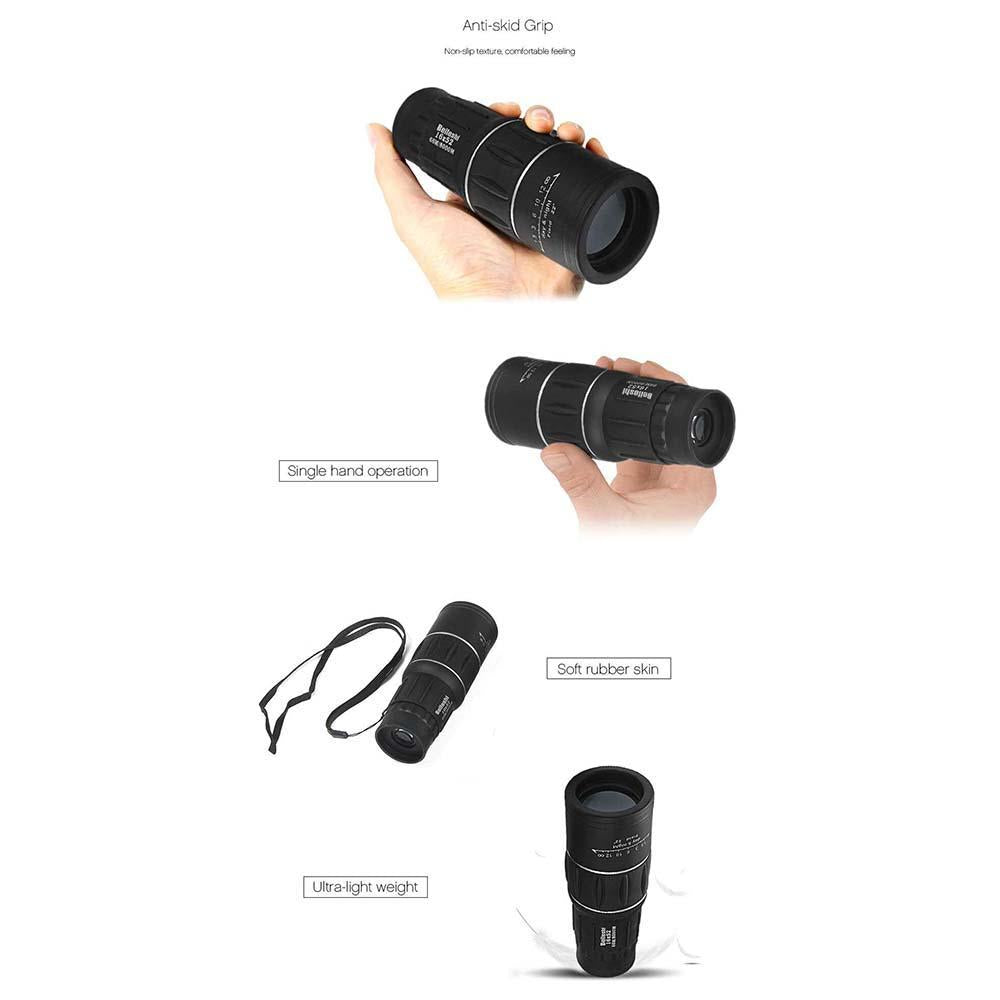 Compact 16x52 Zoom Monocular Telescope Binoculars