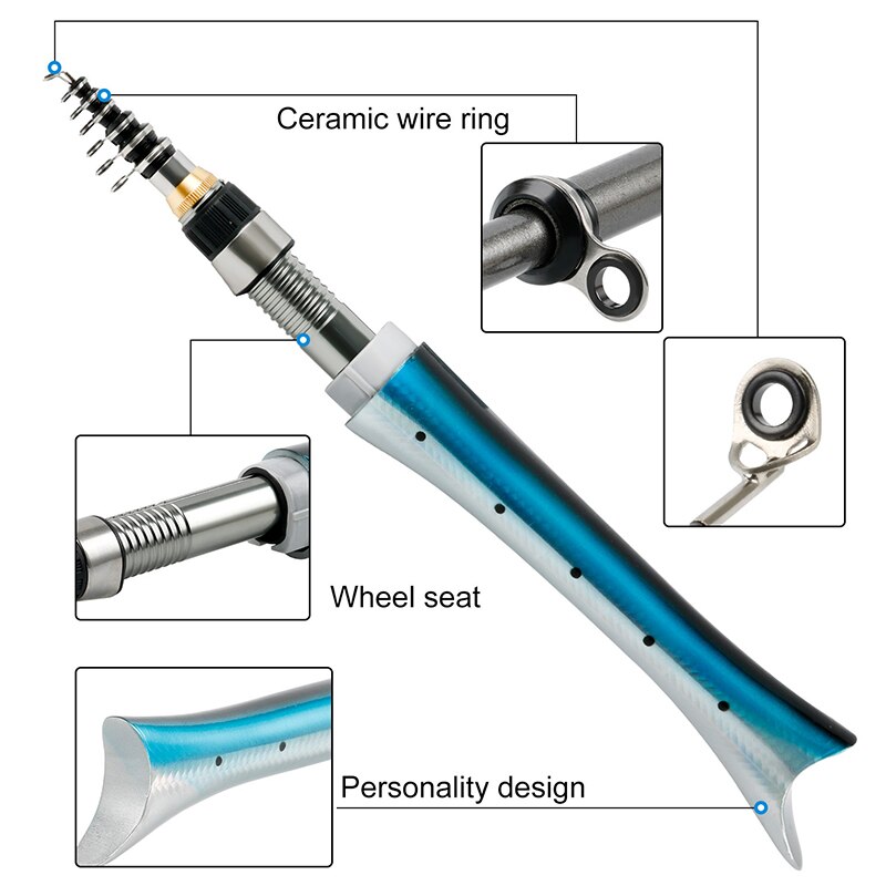 Portable Compact Fishing Rod Set