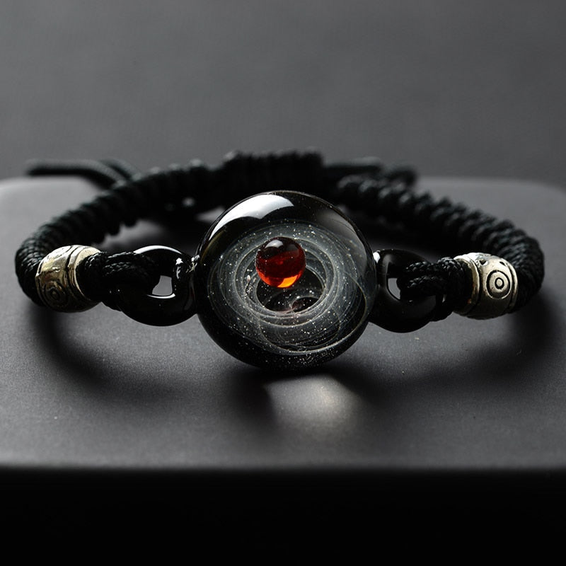 Colorful Galaxy Beaded Wrist Bracelet