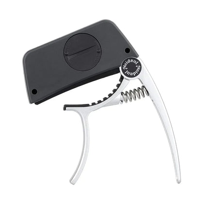 Compact Clip-On Guitar Tuner and Capo